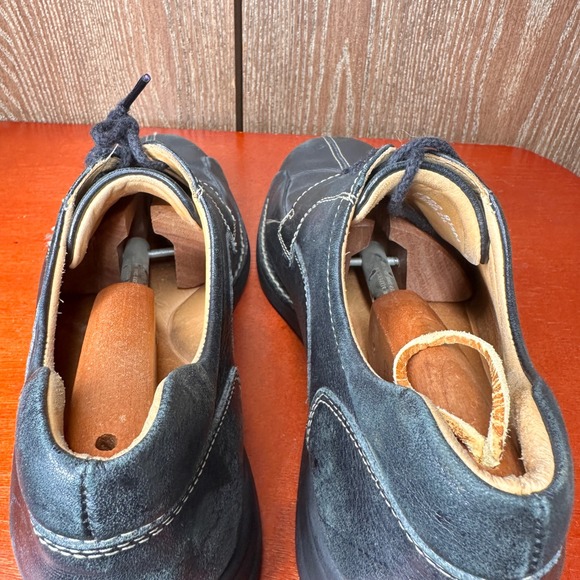 Johnston & Murphy Black Leather Lace Up Oxford Dress Shoes Men 9.5 M Brazil Made - Picture 8 of 9